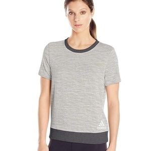 NWT ADIDAS WOMEN'S STREET TOP SIZE L GREY